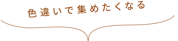 色違いで集めたくなる